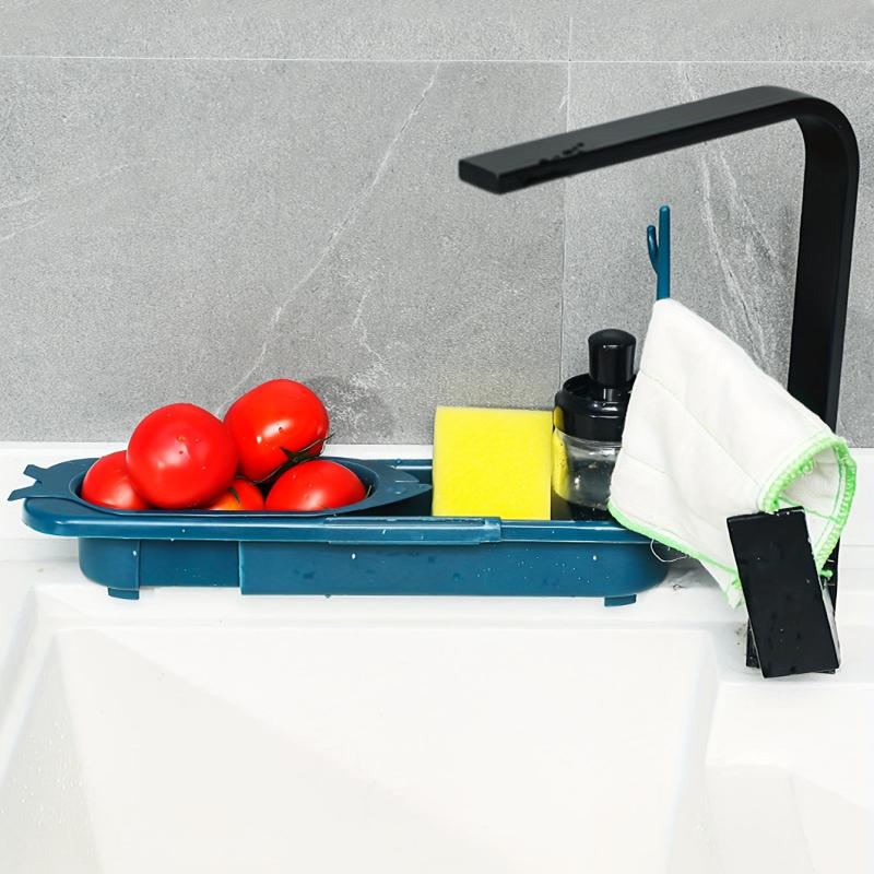 Telescopic Sink Drain Storage Rack - Kitchen Sink Organizer