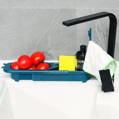 Telescopic Sink Drain Storage Rack - Kitchen Sink Organizer