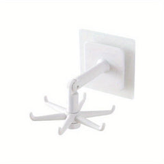 Modern Kitchen Shelf with Adhesive Hooks for Pot and Chopping Board