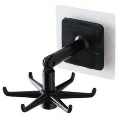 Modern Kitchen Shelf with Adhesive Hooks for Pot and Chopping Board