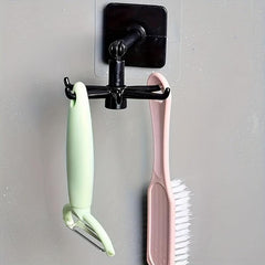 Modern Kitchen Shelf with Adhesive Hooks for Pot and Chopping Board