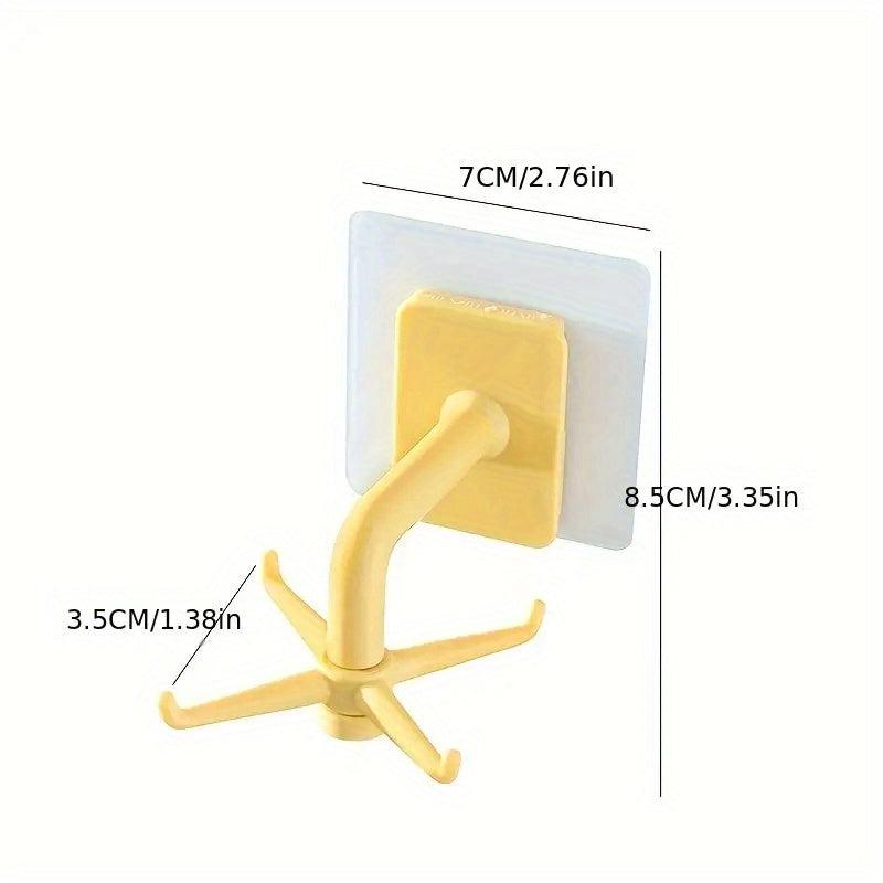 Modern Kitchen Shelf with Adhesive Hooks for Pot and Chopping Board