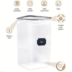 2 Pcs XL Tall Airtight Food Storage Containers 5 9qt 6 5L Plastic BPA Free