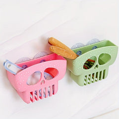 Double Decker Sink Shelf Drain Rack with Suction Cup Kitchen Organizer