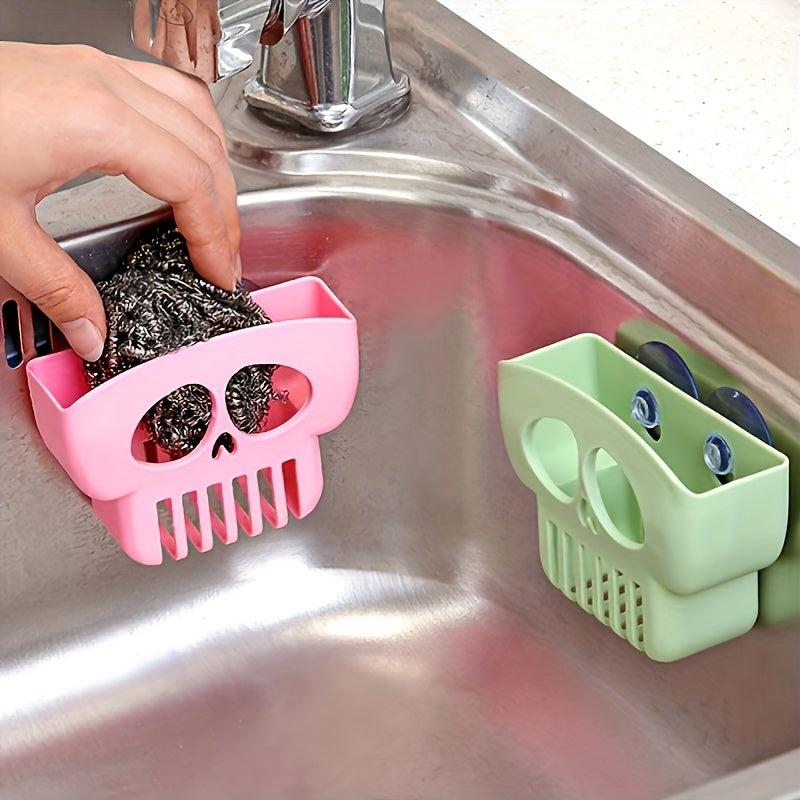 Double Decker Sink Shelf Drain Rack with Suction Cup Kitchen Organizer