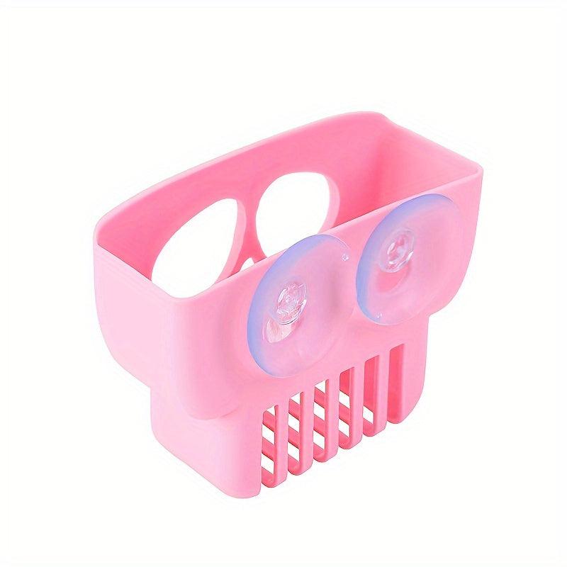 Double Decker Sink Shelf Drain Rack with Suction Cup Kitchen Organizer
