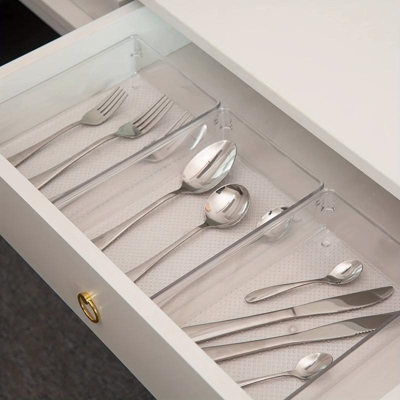 20 Pcs Kitchen & Desk Drawer Organizer Set - 4 Size Bathroom Tray Dividers