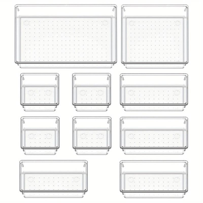 20 Pcs Kitchen & Desk Drawer Organizer Set - 4 Size Bathroom Tray Dividers
