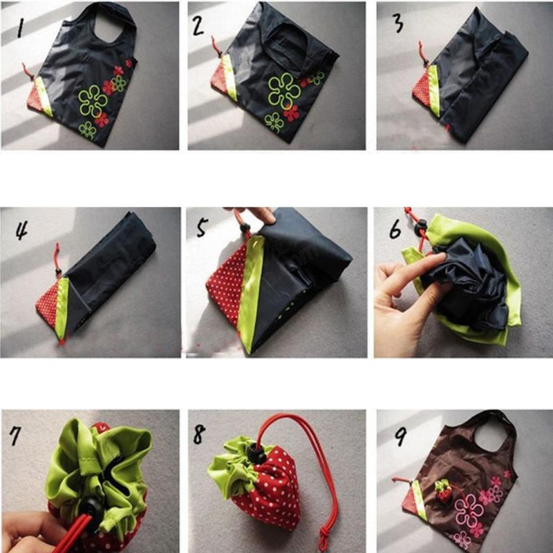Telescopic Folding Grocery Bag Eco Shopping Shoulder Bag