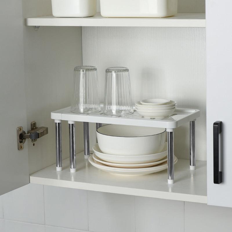 1pc Expandable Cabinet Shelf Organizers for Kitchen Countertop