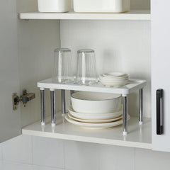 1pc Expandable Cabinet Shelf Organizers for Kitchen Countertop