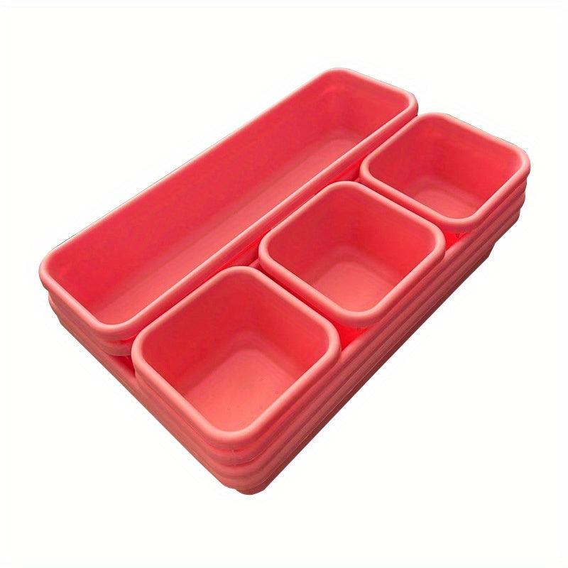 8pcs Home Cosmetics & Tableware Storage Box Drawer Organizers