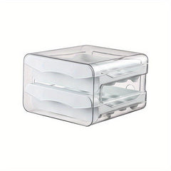 Egg Fresh Keeping Storage Box Double Layer Drawer Type Leak Proof Plastic Box