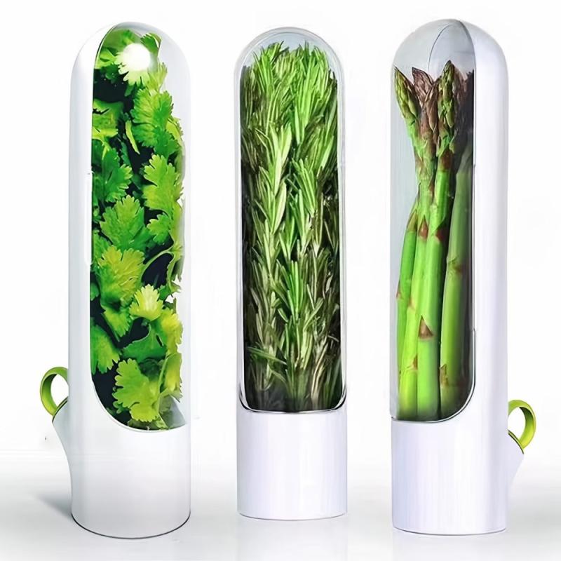 Herb Saver Refrigerator Pod Vegetable Keeper Container Vanilla Cup