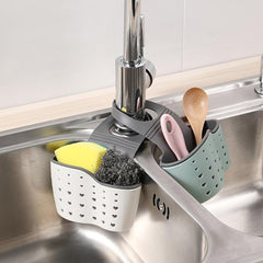 Double layer Sink Hanging Bag Kitchen Rack Faucet Sponge Holder