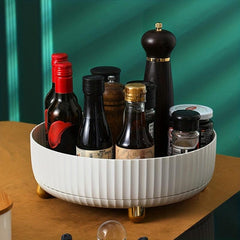 360 Rotatable Spice Rack Multifunctional Lazy Susan for Storage