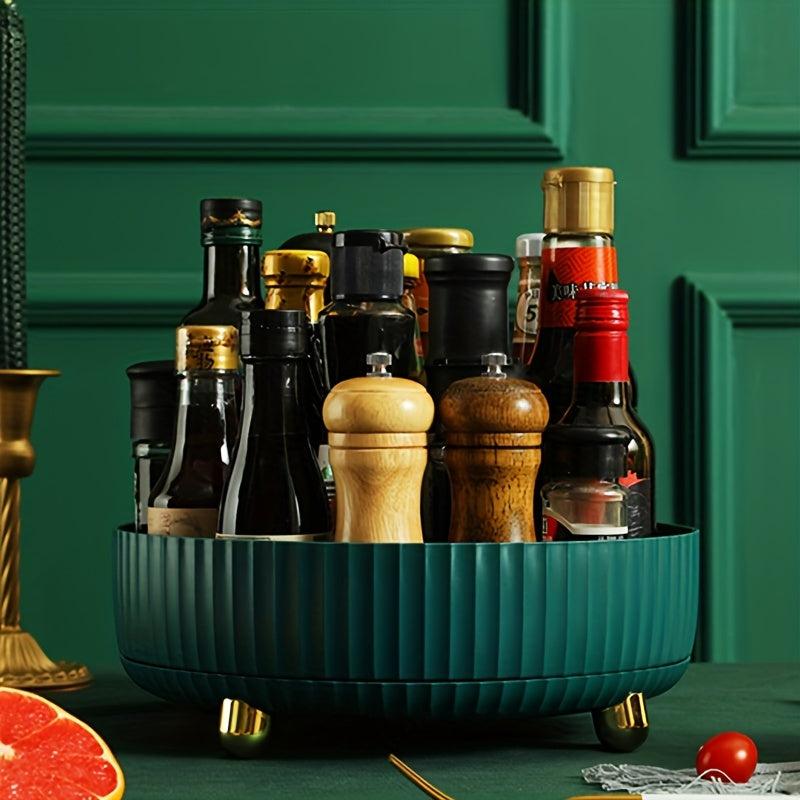 360 Rotatable Spice Rack Multifunctional Lazy Susan for Storage