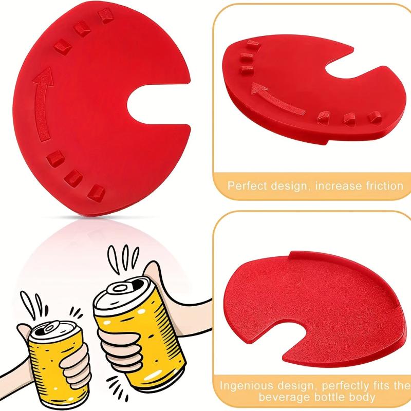 12pcs Colorful Manual Can Opener With Plastic Shields For Pop Beer Soda