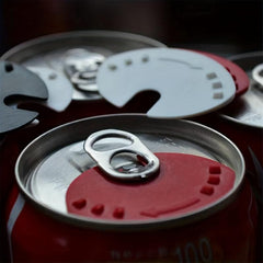 12pcs Colorful Manual Can Opener With Plastic Shields For Pop Beer Soda