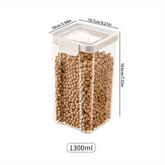 Stackable Airtight Food Storage Jars for Grains Tea Rice