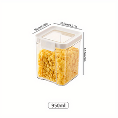 Stackable Airtight Food Storage Jars for Grains Tea Rice