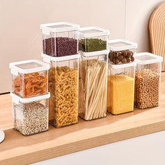 Stackable Airtight Food Storage Jars for Grains Tea Rice