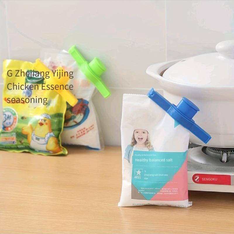 8pcs Food Sealing Clips Nozzle Milk Powder Kitchen Flavor Chick Extract Clip