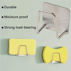 Stainless Steel Sink Drain Basket Sponge Holder