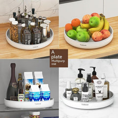 360 Rotating Round Turntable Kitchen Storage Cosmetic Storage Tray