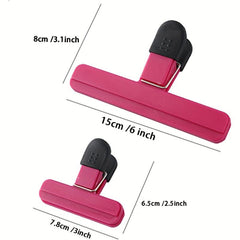 6pcs Large Chip Bag Clips - Heavy Duty Airtight Seal Grip - Kitchen Accessories