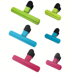 6pcs Large Chip Bag Clips - Heavy Duty Airtight Seal Grip - Kitchen Accessories