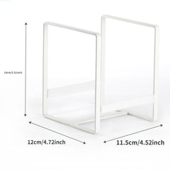 Metal Dish Rack Plate Organizer for Cabinets and Countertops
