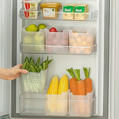 Refrigerator Side Door Storage Box - Kitchen Organizer with Crisper
