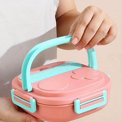 Leakproof Stainless Steel Insulated Lunch Box with Tableware and Soup Cup