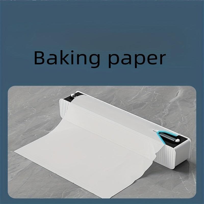 Plastic Wrap Cutter with Blade and Dispenser