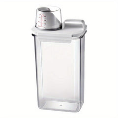 1pc Portable Plastic Food Storage Box Clear Cereal Storage Containers With Lids