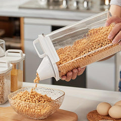1pc Portable Plastic Food Storage Box Clear Cereal Storage Containers With Lids