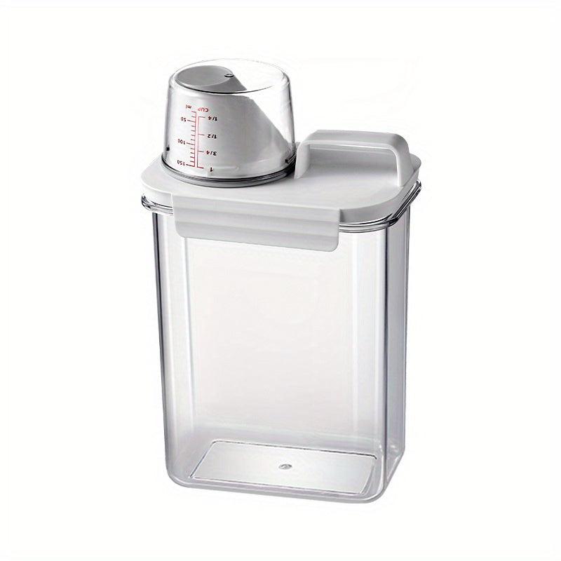1pc Portable Plastic Food Storage Box Clear Cereal Storage Containers With Lids