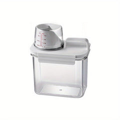 1pc Portable Plastic Food Storage Box Clear Cereal Storage Containers With Lids