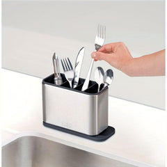 Cutlery Holder Utensil Rack Drainer with 4 Compartments