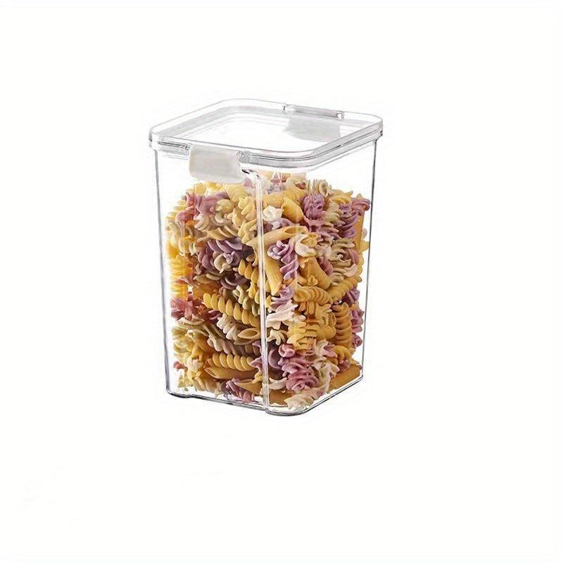Airtight Food Storage Containers w/ Flip Top Lids Clear Sealed