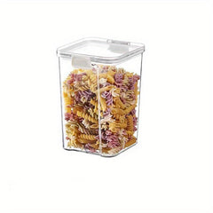 Airtight Food Storage Containers w/ Flip Top Lids Clear Sealed
