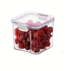 Airtight Food Storage Containers w/ Flip Top Lids Clear Sealed