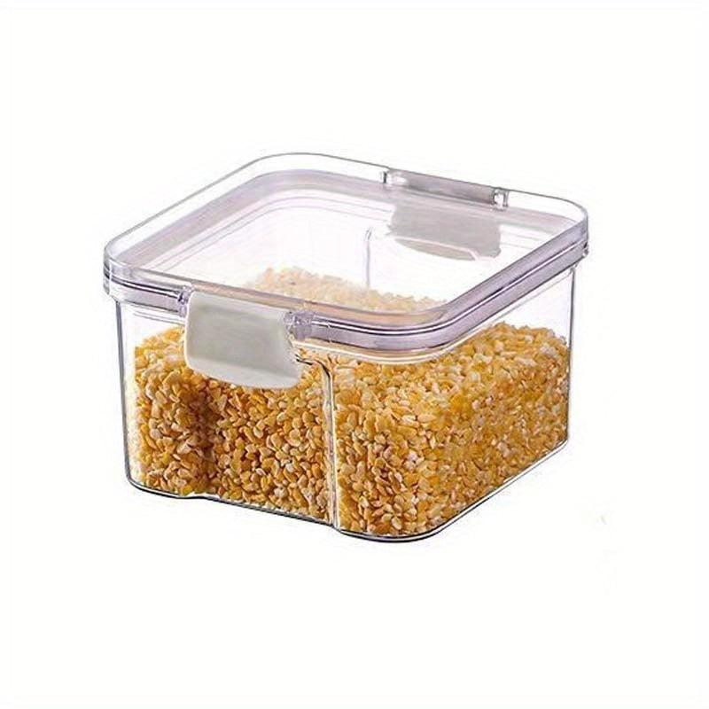 Airtight Food Storage Containers w/ Flip Top Lids Clear Sealed