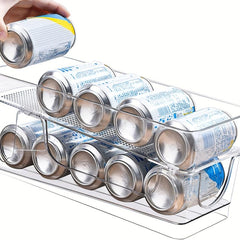 Double Layer Soda Can Organizer For Refrigerator Beverage Can Dispenser