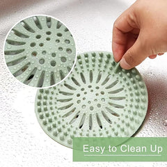 Silicone Hair Catcher Shower Drain Cover Easy Install Clean Bathroom Kitchen
