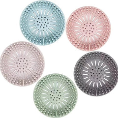 Silicone Hair Catcher Shower Drain Cover Easy Install Clean Bathroom Kitchen