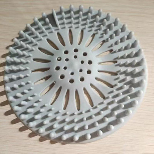 Silicone Hair Catcher Shower Drain Cover Easy Install Clean Bathroom Kitchen