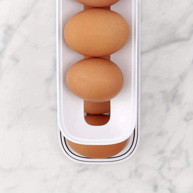 Automatic Egg Rack Holder Storage Box Organizer Dispenser