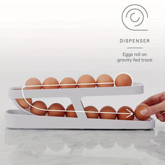 Automatic Egg Rack Holder Storage Box Organizer Dispenser